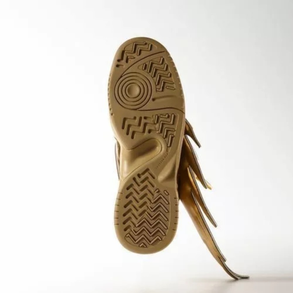 SOLD! ADIDAS JEREMY SCOTT WINGS 3.0 GOLD BATMAN SHOES - Picture 6 of 8
